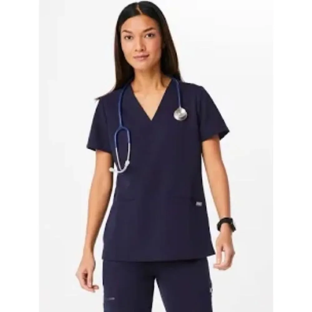 FIGS Navy Bundle of Scrub Tops